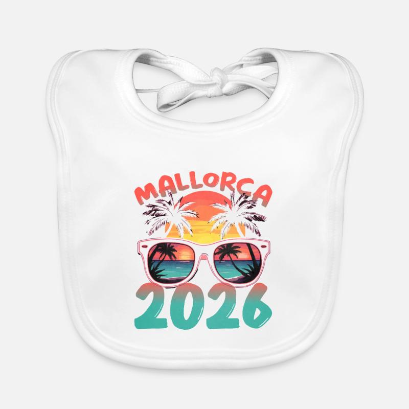 Mallorca 2026 Baby Bio-Lätzchen