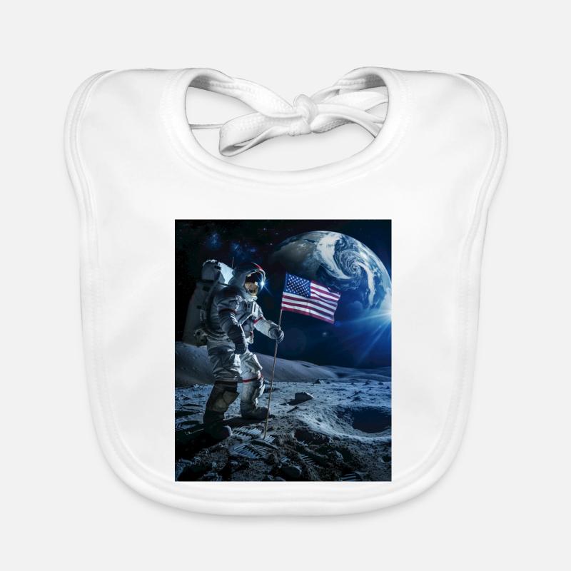 Astronaut Baby Bio-Lätzchen