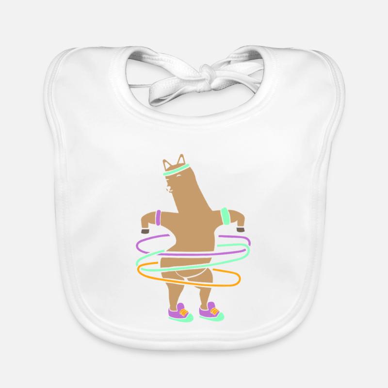 Hula Hup Hullern Huller Hoop Lama Alpaca Organic Baby Bibs