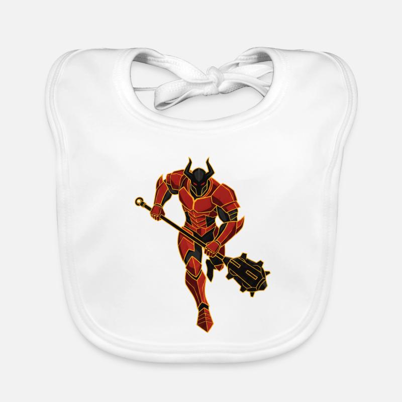 Devil Demon Mask Death Fantasy Satan Halloween Organic Baby Bibs