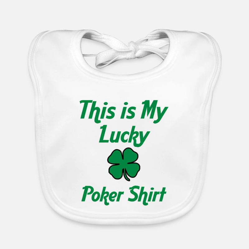 Das ist mein Glücks-Pokershirt Baby Bio-Lätzchen