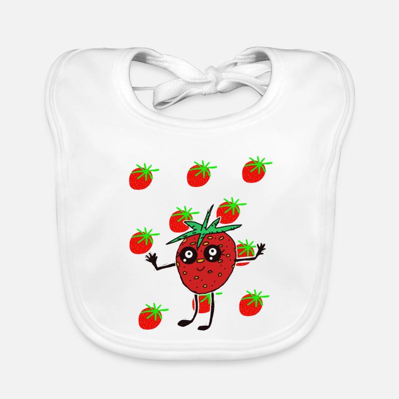 Erdbeere Erdbeeren Obst Kawaii Frucht Baby Bio-Lätzchen