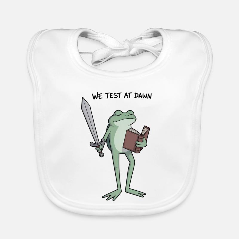 Dawnbound Frog Knight Organic Baby Bibs