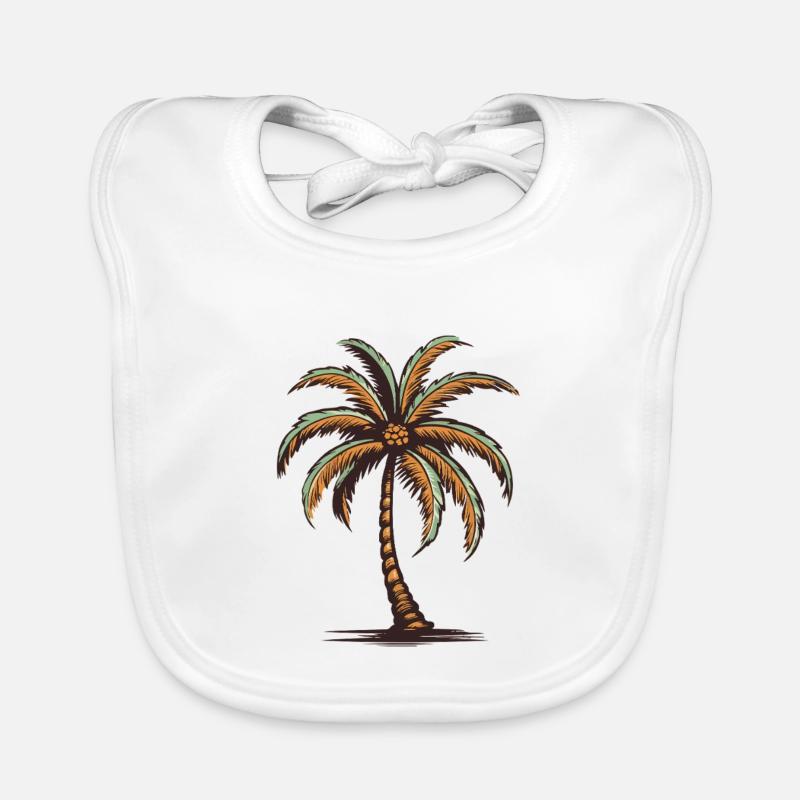 Palme Insel Baby Bio-Lätzchen