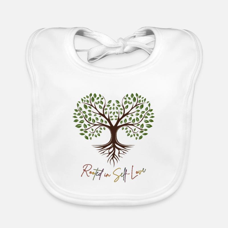 Root Power: Self-Love Tree Organic Baby Bibs