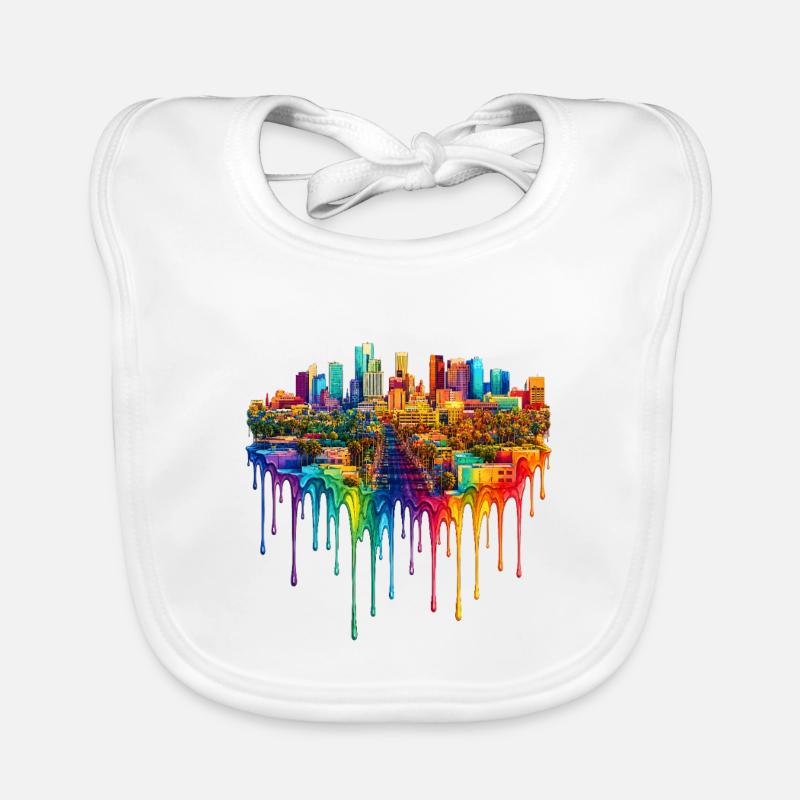 Mesa Arizona Dripping Art Organic Baby Bibs