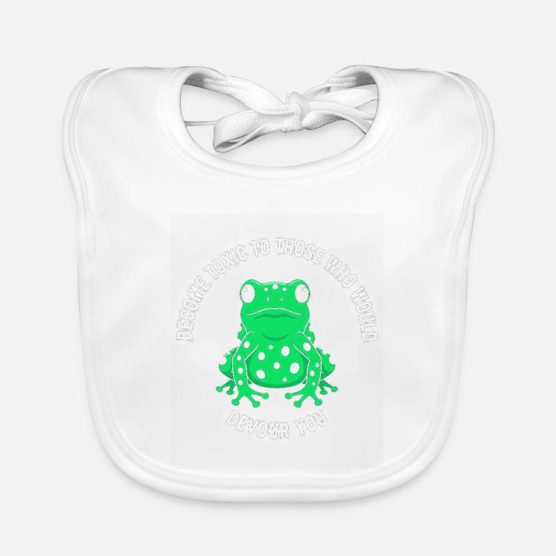 Toxic Frog Courage Rejection Organic Baby Bibs