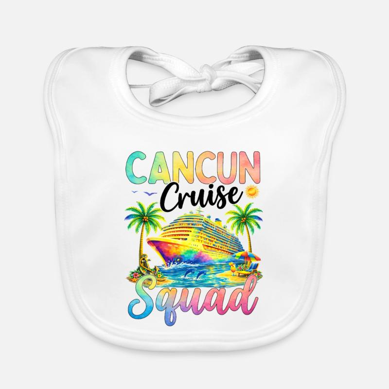 Cancun Cruise Squad Baby Bio-Lätzchen