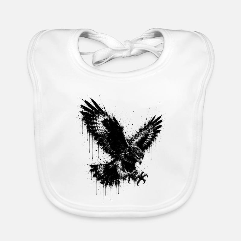 Adler splatter Baby Bio-Lätzchen