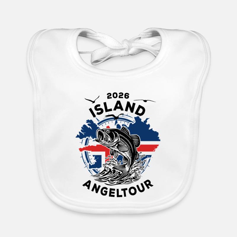 Island Angeltour 2026 Geschenk Baby Bio-Lätzchen