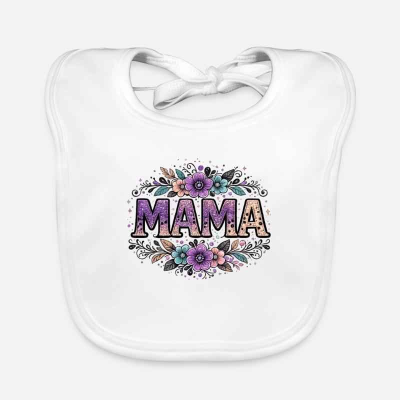 Mama-Geschenk: Retro-Mama-Visualisierung Baby Bio-Lätzchen