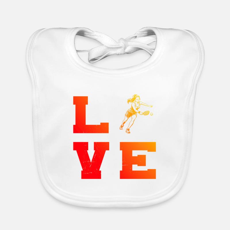 Pickleball athlete gift idea for the birthday Organic Baby Bibs