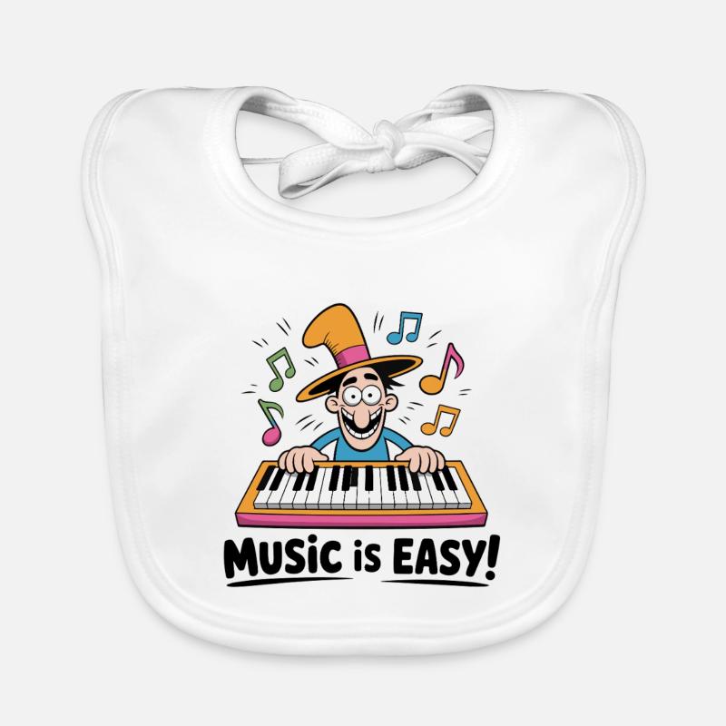 Magic Keyboard Beats Organic Baby Bibs