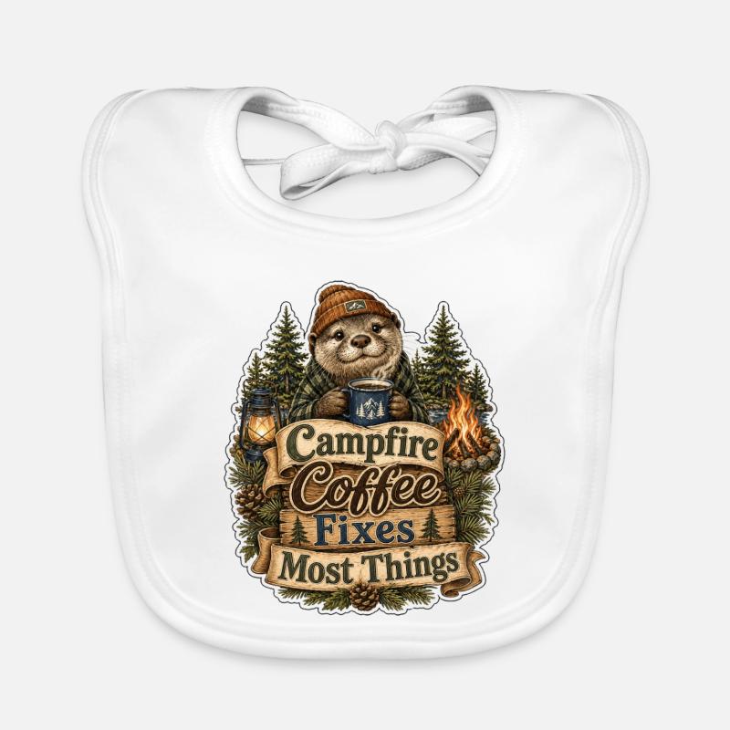 Campfire Coffee Fixes Most Things Otter Organic Baby Bibs