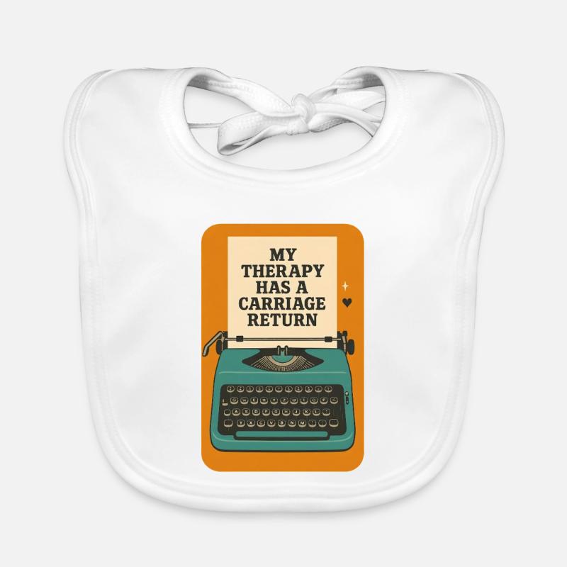 Therapy with carriage return | Writing Organic Baby Bibs