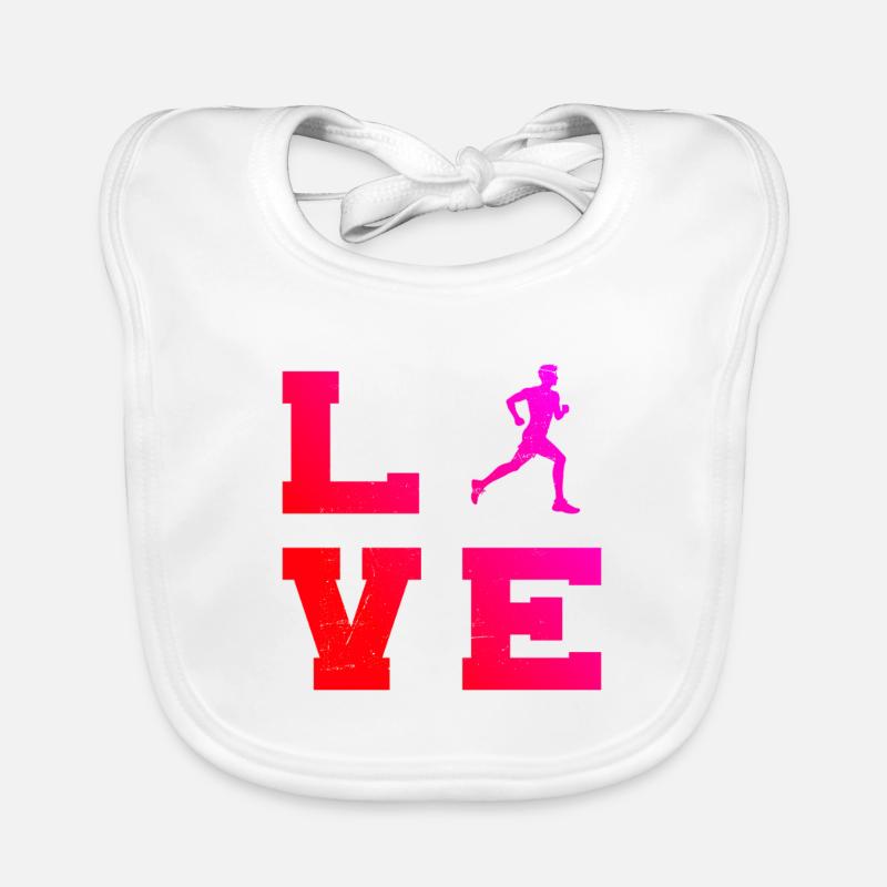 Geschenkidee für einen Running mit Running Baby Bio-Lätzchen