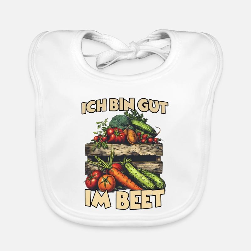 Hochbeet Gemüse Gartenarbeit Selbstversorger  Baby Bio-Lätzchen