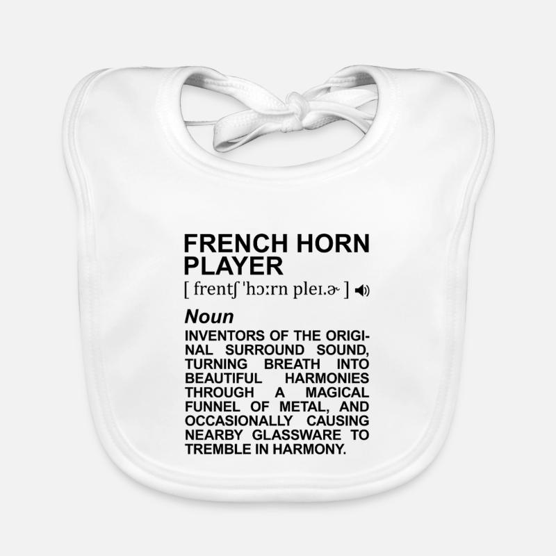 Signification du corniste français Bavoir bio Bébé