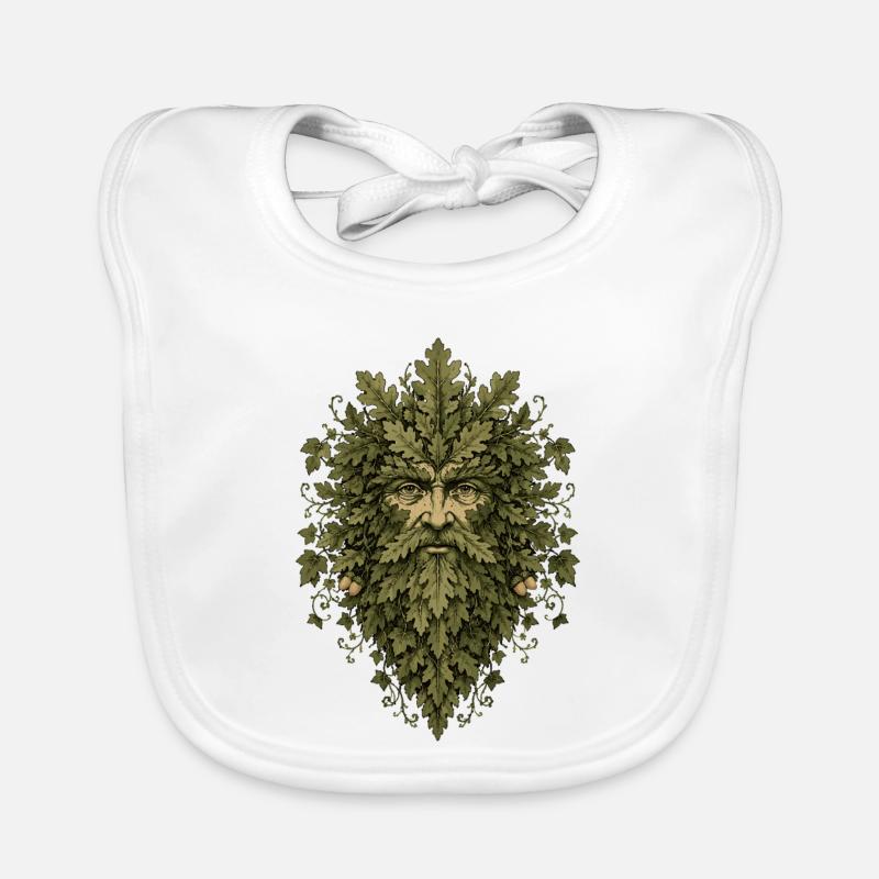Leshy Green Man Baby Bio-Lätzchen