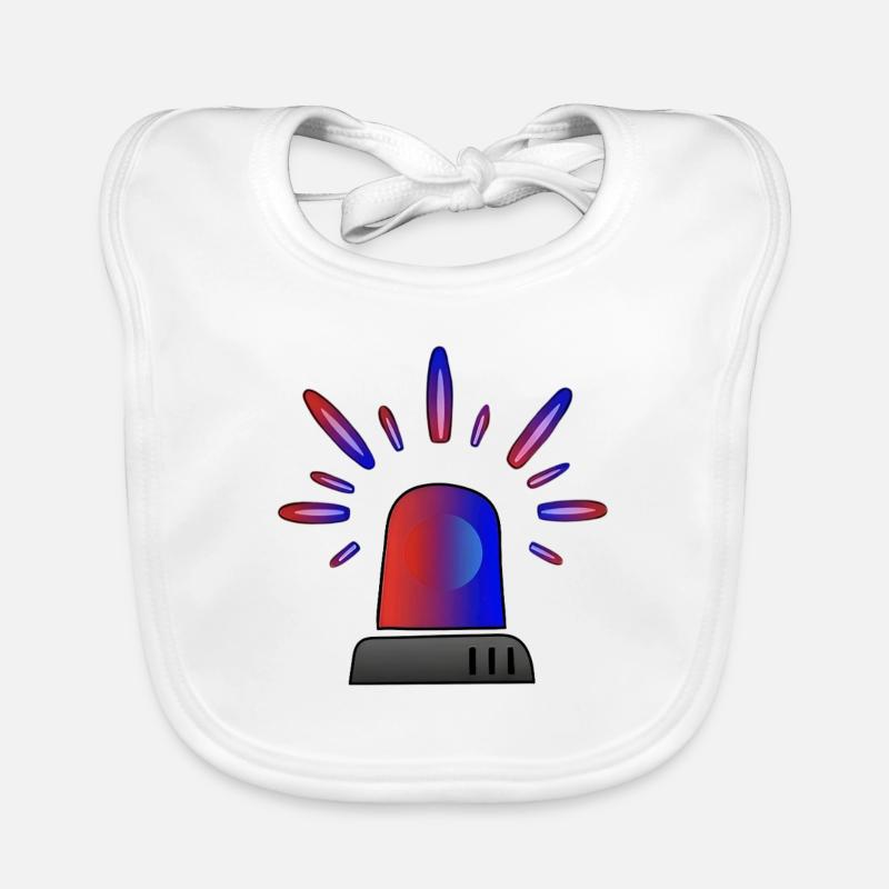 Siren Blue-Red Gradient Organic Baby Bibs