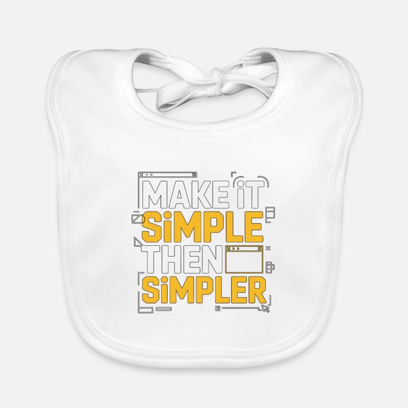 UX/UI Designer Make It Simple Then Graphic Design Organic Baby Bibs
