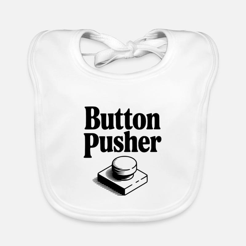 Button Pusher Organic Baby Bibs