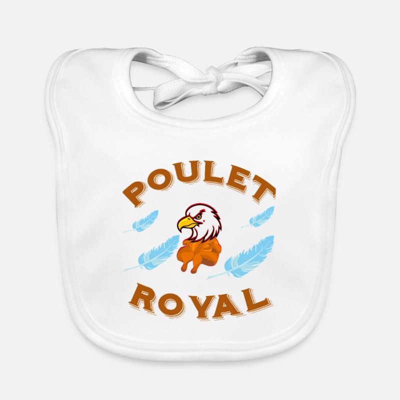 Roast Chicken Eagle Condor Humorous Design Organic Baby Bibs
