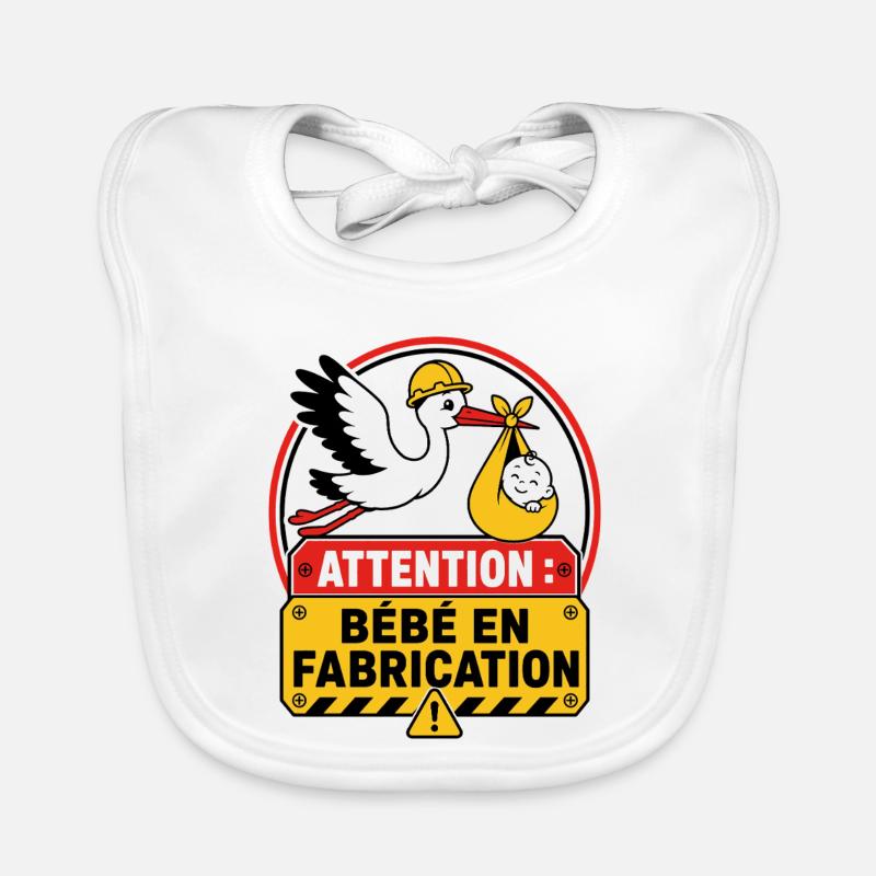 Attention Bébé en Fabrication Bavoir bio Bébé