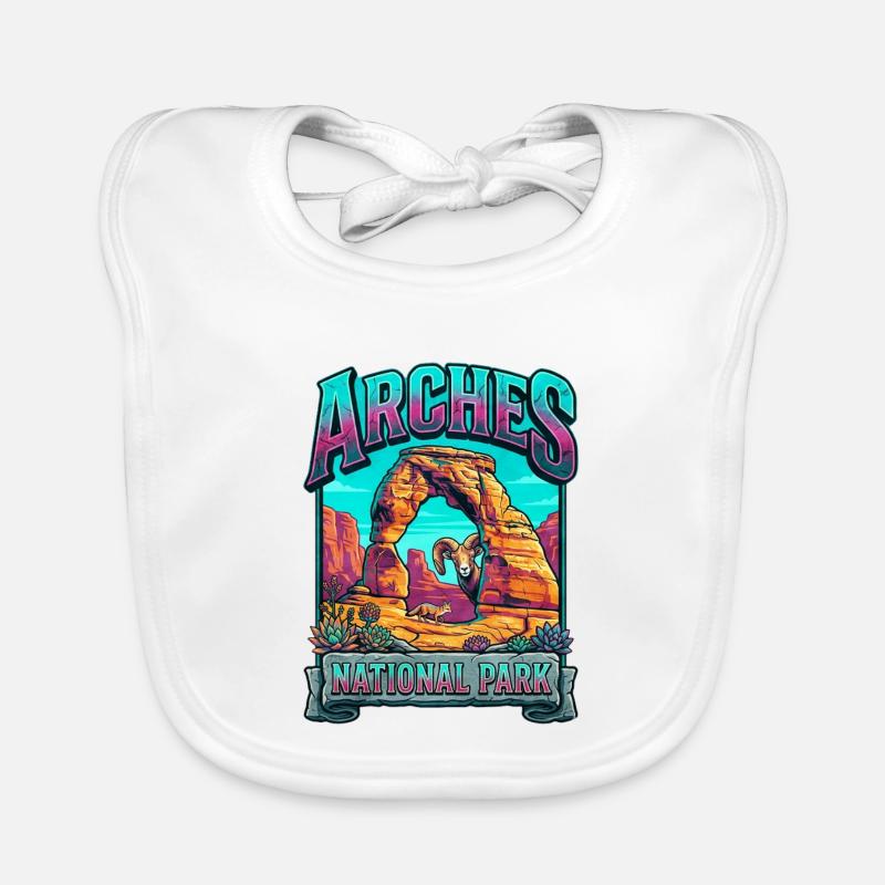 Arches Nationalpark Farbexplosion Baby Bio-Lätzchen