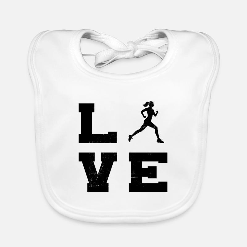 Geschenkidee für eine Running mit Running Baby Bio-Lätzchen