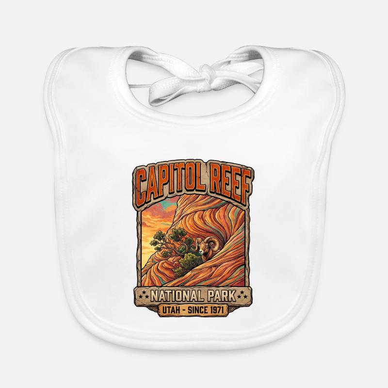 Capitol Reef Ram Desert Patch Baby Bio-Lätzchen