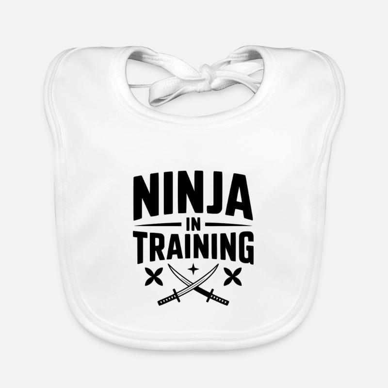 Ninja en formation Bavoir bio Bébé