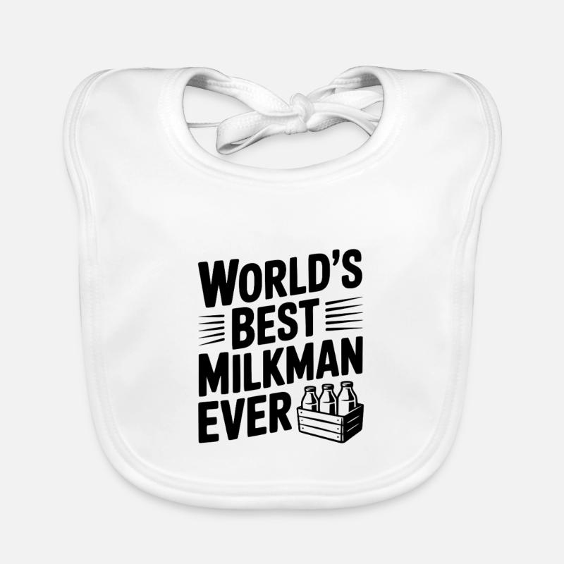 Bester Milchmann aller Zeiten Baby Bio-Lätzchen