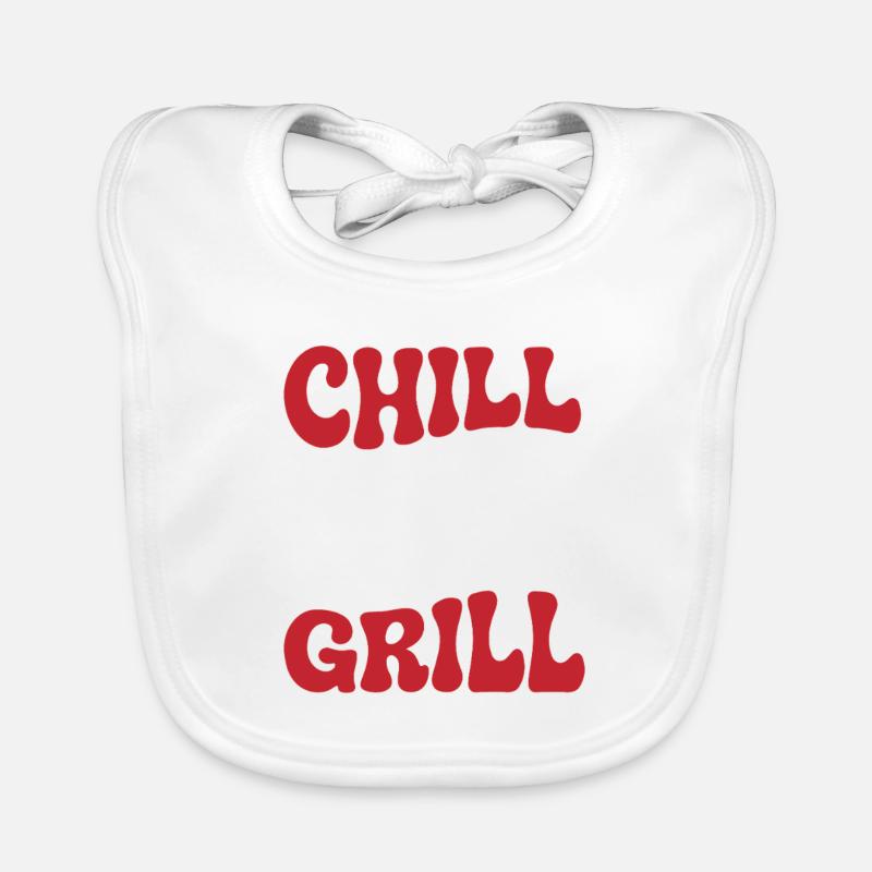 Chilling and barbecuing Organic Baby Bibs