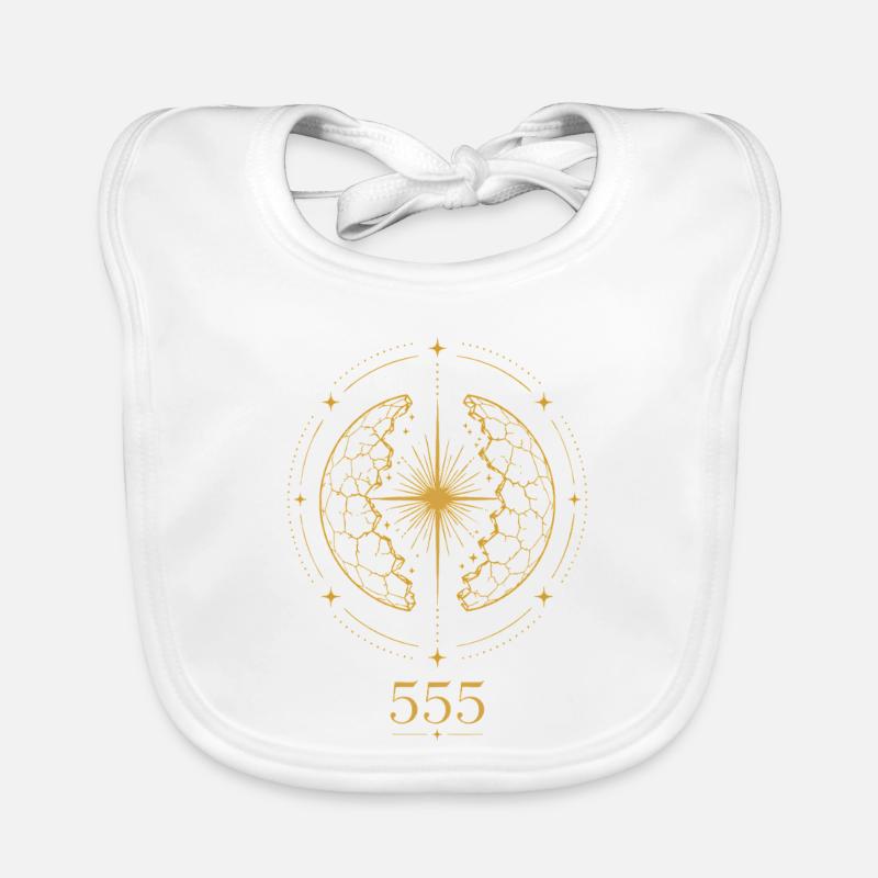 555 Cosmic Shift Organic Baby Bibs