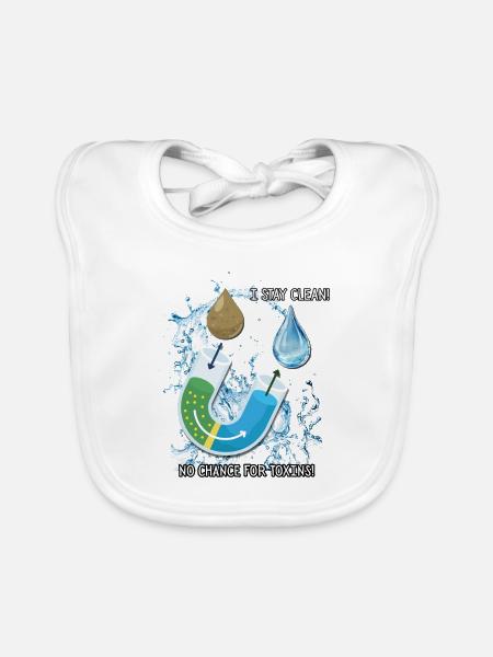 Osmose Fanshirt - Baby Bio-Lätzchen - Weiß - Vorne