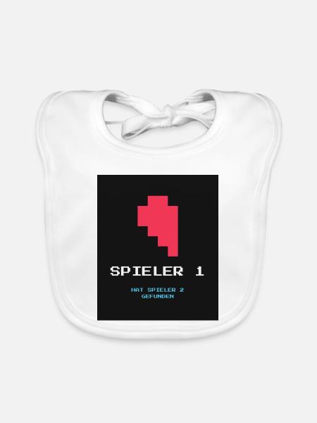 Gamer 2 - Baby Bio-Lätzchen - Weiß