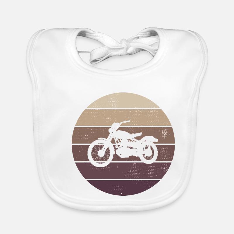 Retro - Moto - Oldtimer - Croisière Bavoir bio Bébé