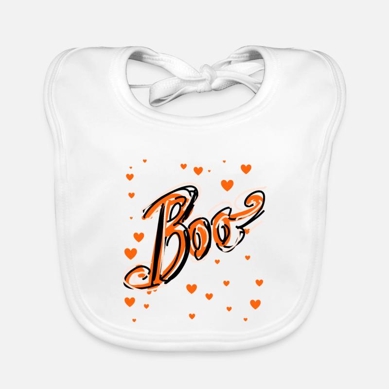 Boo,halloween,graffiti,spider web,spider web Organic Baby Bibs