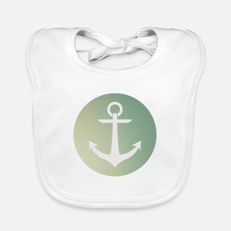 Anchor circular Organic Baby Bibs