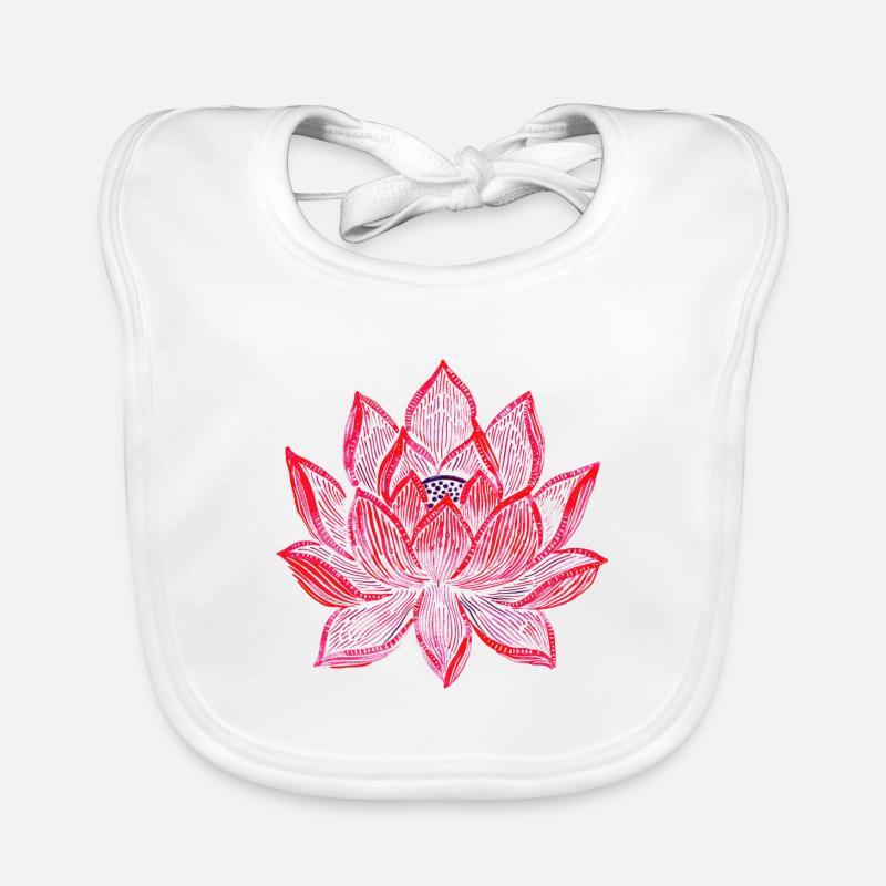 Fleur de lotus Fleur de lotus Fleur de lotus Bavoir bio Bébé