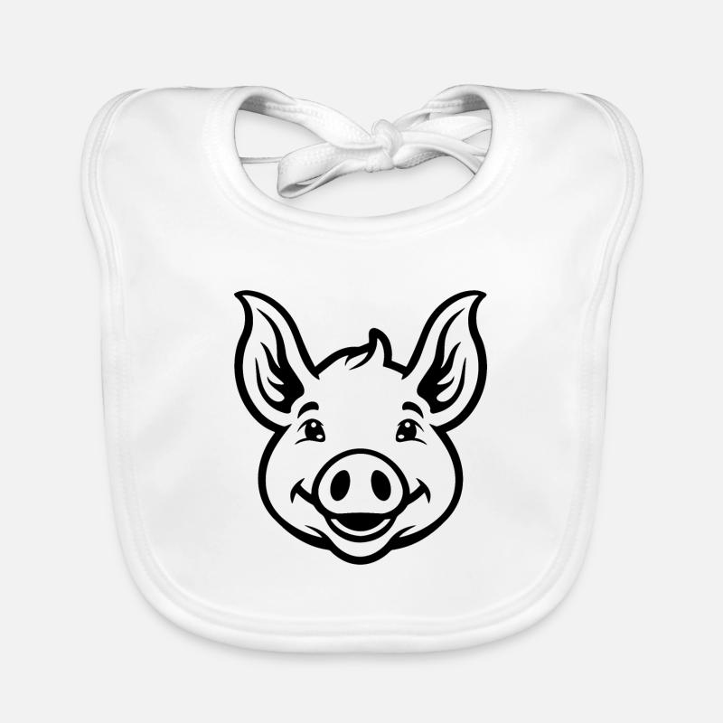 Pig Piggy Organic Baby Bibs