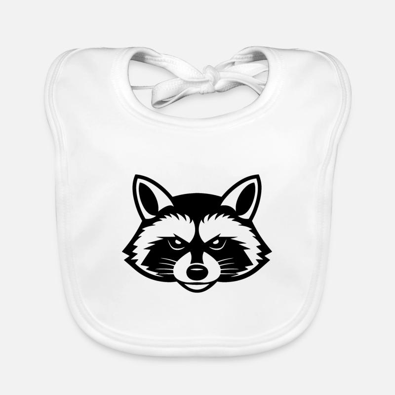 Waschbär Baby Bio-Lätzchen