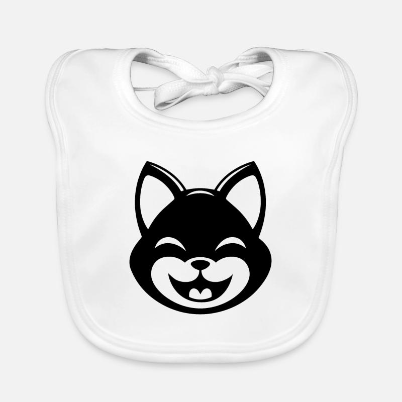 Chat Chats Chat Dame Chat Amoureux Chat Visage Bavoir bio Bébé