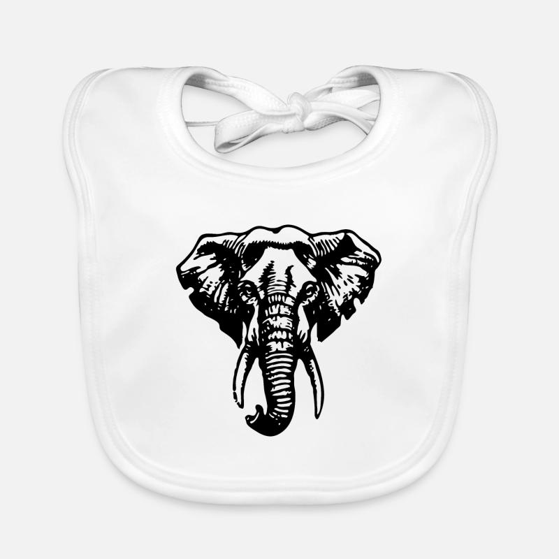Elefant Elefanten Baby Bio-Lätzchen