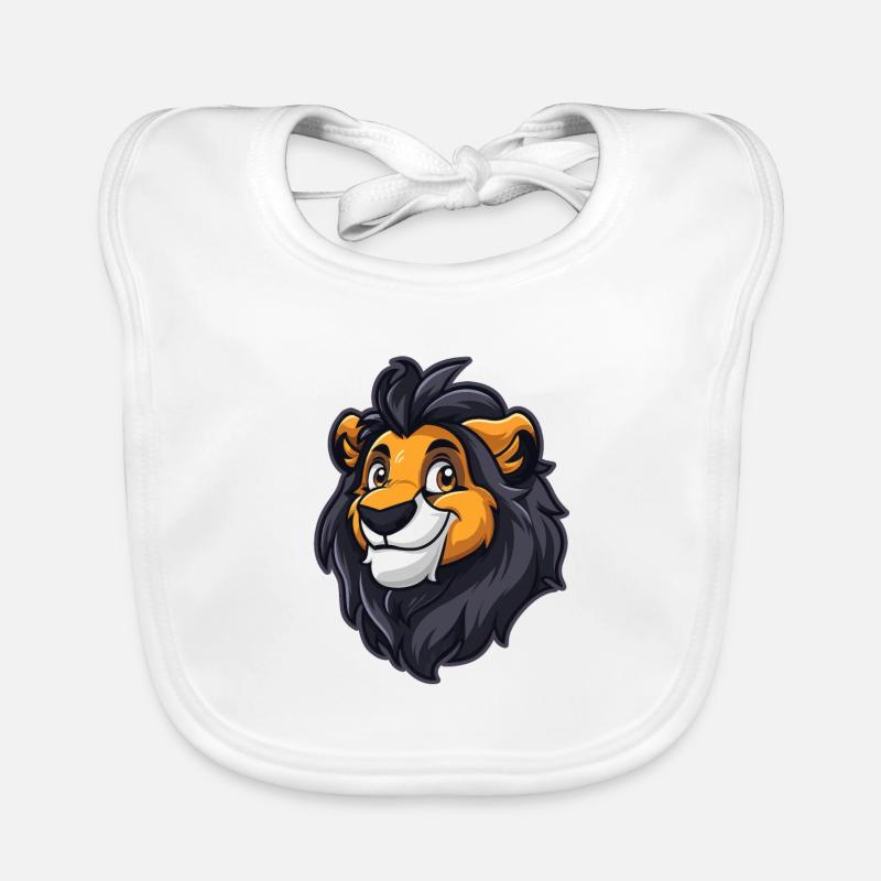 Lion Lion Head Organic Baby Bibs