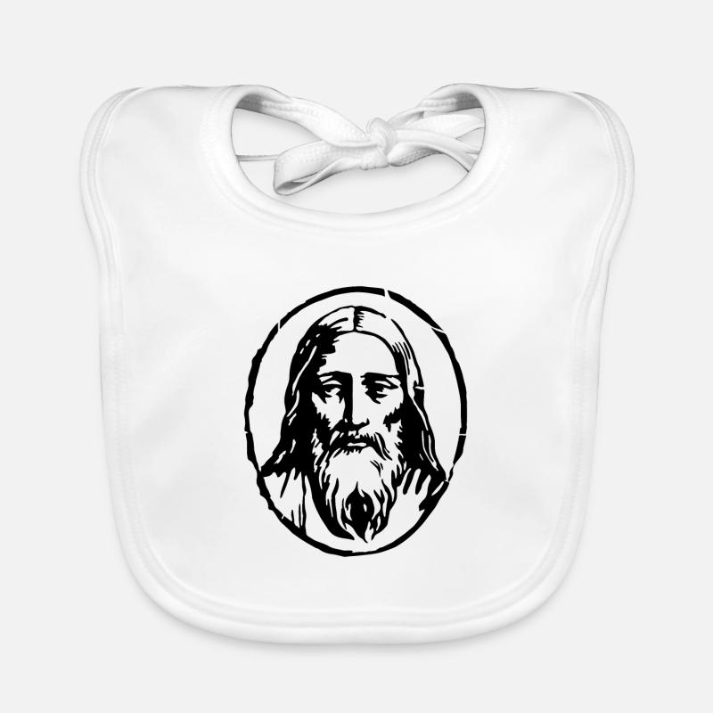 Jesus Christ Organic Baby Bibs