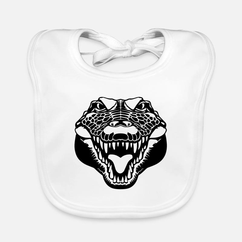 Crocodile Alligator Bavoir bio Bébé