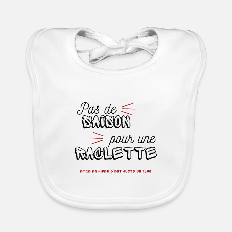 Pas de saison - Bavoir bio Bébé - blanc