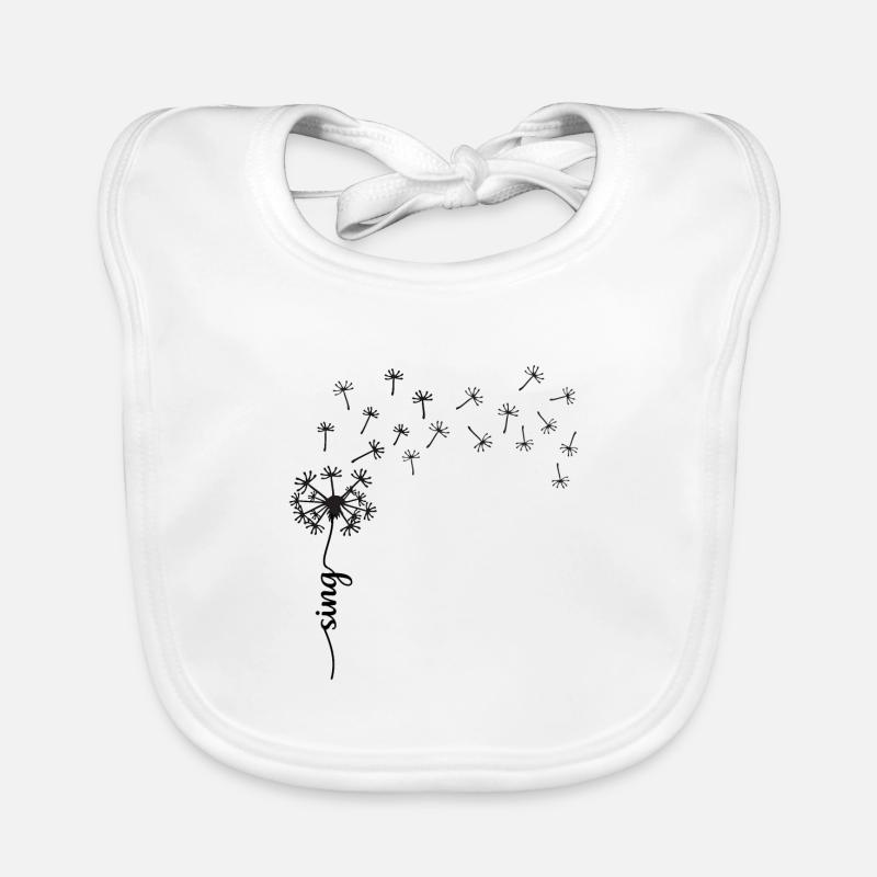 Sing Löwenzahn Design Baby Bio-Lätzchen